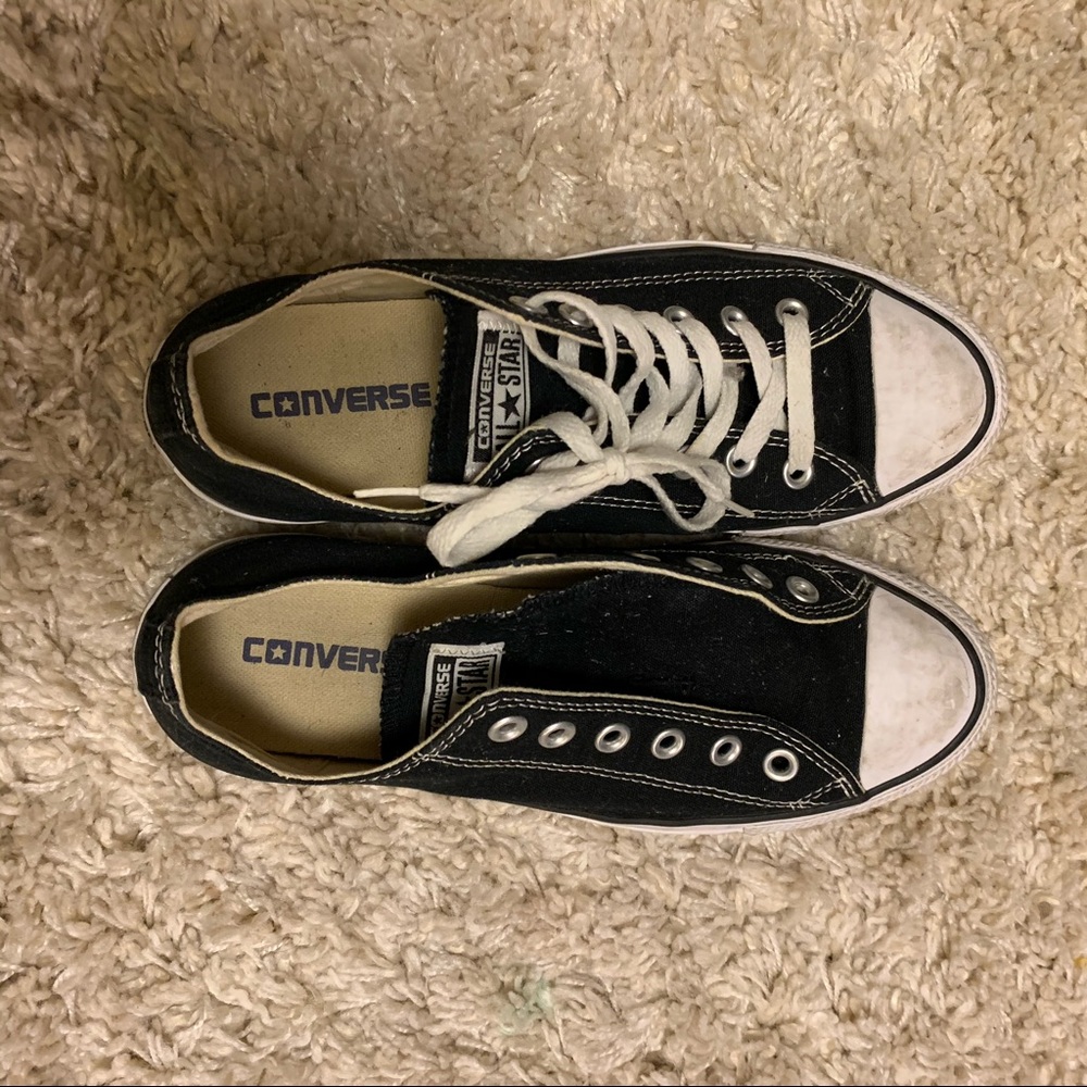 Black and white converse